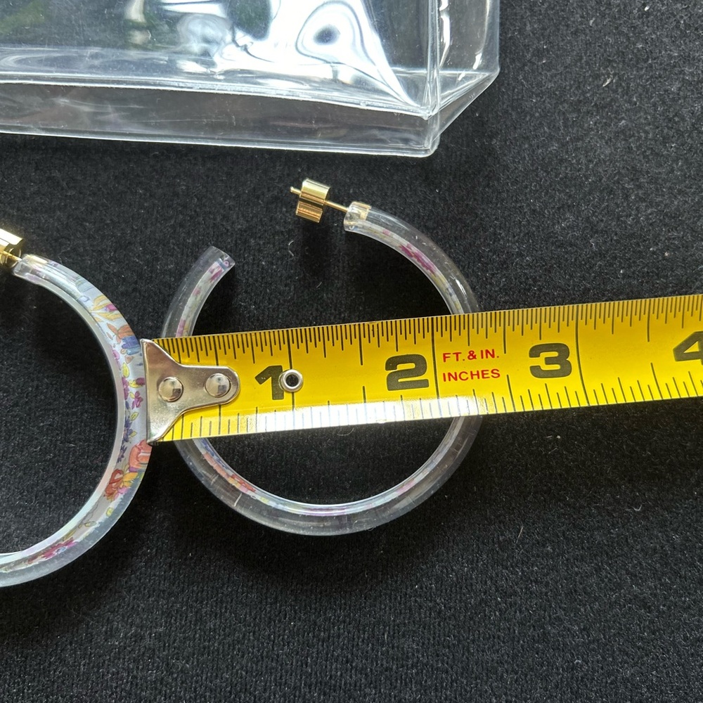 LoveShackFancy, ALISON LOU Jelly Hoops Earrings, Brand New - Picture 3 of 7